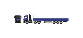 Herpa 960038 - H0 - Mercedes-Benz Arocs Pritschen-Sattelzug mit Ladekran Hoch-Tief
